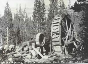 Old Mammoth water wheel